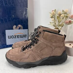 SAS Hi Country-Y Hiking Leather Water Resistant Boot Almond Brown Men 12M